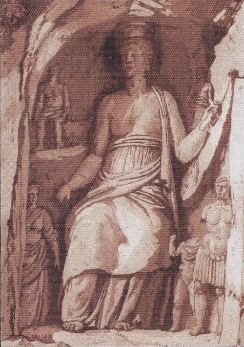Jean Houel  (1735-1813) scultura rupestre 
